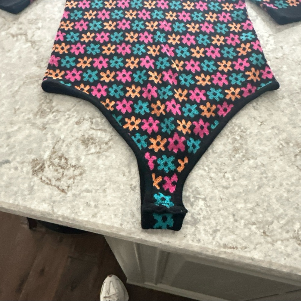 Free People Multicolor Patterned Bodysuit - Picture 2 of 2